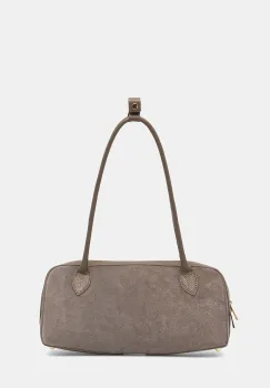 Answear.LAB geanta de mana din piele intoarsa culoarea maro imagine