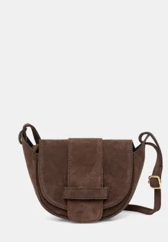 Answear.LAB geanta de mana din piele intoarsa culoarea maro imagine