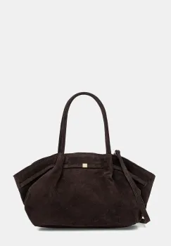 Answear.LAB geanta de mana din piele intoarsa culoarea maro imagine