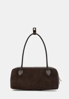 Answear.LAB geanta de mana din piele intoarsa culoarea maro imagine