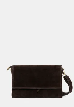 Answear.LAB geanta de mana din piele intoarsa culoarea maro imagine