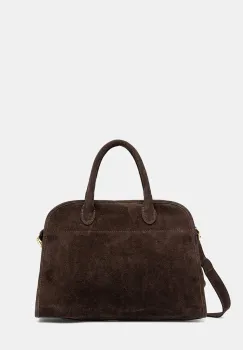 Answear.LAB geanta de mana din piele intoarsa culoarea maro imagine