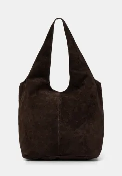 Answear.LAB geanta de mana din piele intoarsa culoarea maro imagine