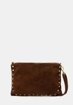 Answear.LAB geanta de mana din piele intoarsa culoarea maro imagine