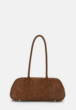 Answear.LAB geanta de mana din piele intoarsa culoarea maro imagine