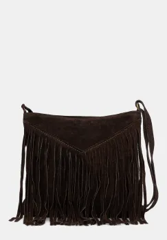 Answear.LAB geanta de mana din piele intoarsa culoarea maro imagine