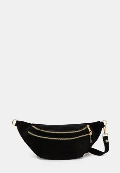 Answear Lab geanta de mana din piele intoarsa culoarea negru imagine