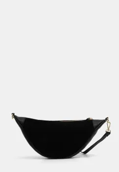 Answear Lab geanta de mana din piele intoarsa culoarea negru imagine