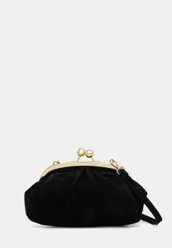 Answear.LAB geanta de mana din piele intoarsa culoarea negru imagine