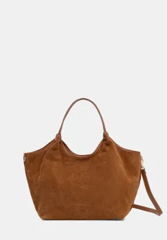 Answear.LAB Geanta shopper pentru femei piele intoarsa imagine