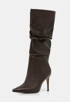 Answear.LAB ghete de piele culoarea maro, cu toc cui imagine