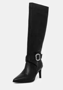 Answear.LAB ghete de piele culoarea negru, cu toc cui imagine