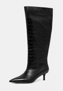 Answear.LAB ghete de piele culoarea negru, cu toc cui imagine