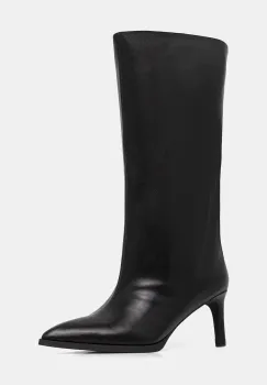Answear.LAB ghete de piele culoarea negru, cu toc cui imagine