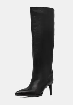 Answear.LAB ghete de piele culoarea negru, cu toc cui imagine