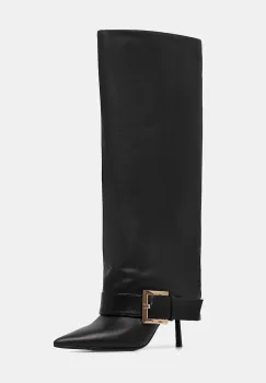 Answear.LAB ghete de piele culoarea negru, cu toc cui imagine