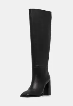 Answear.LAB ghete de piele culoarea negru, cu toc drept imagine