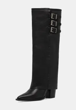 Answear.LAB ghete de piele culoarea negru, cu toc drept imagine
