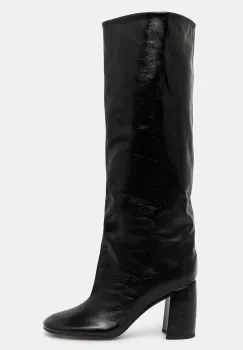 Answear.LAB ghete de piele culoarea negru, cu toc drept, izolare usoara imagine