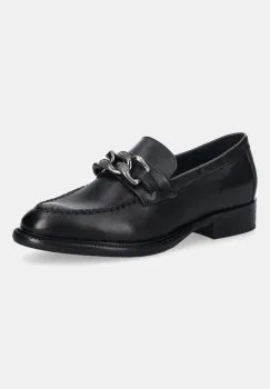 Answear.LAB mocasini de piele culoarea negru, cu toc plat imagine