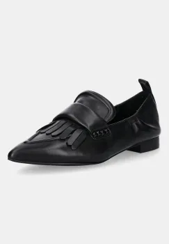 Answear.LAB mocasini de piele culoarea negru, cu toc plat imagine