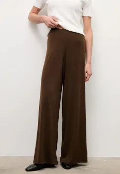 Answear.LAB pantaloni culoarea maro, neted imagine