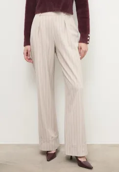 Answear.LAB pantaloni culoarea negru, drept, high waist imagine