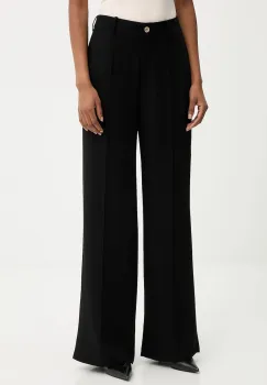Answear.LAB pantaloni culoarea negru, drept, high waist imagine