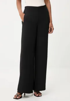 Answear.LAB pantaloni culoarea negru, lat, high waist imagine