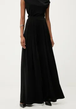 Answear.LAB pantaloni culoarea negru, lat, high waist imagine