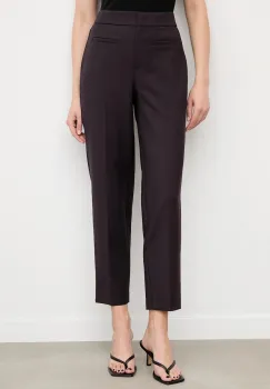 Answear.LAB pantaloni culoarea violet, fason tigareta, high waist imagine