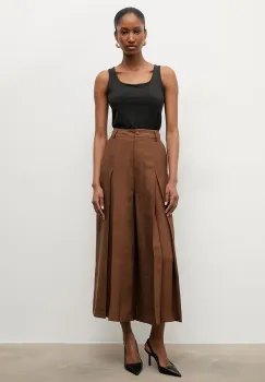 Answear.LAB pantaloni culottes pentru femei, cu lyocell imagine