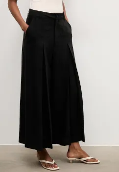 Answear.LAB pantaloni culottes pentru femei, cu lyocell imagine