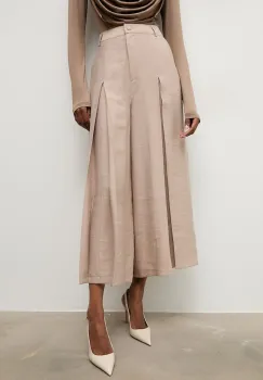 Answear.LAB pantaloni culottes pentru femei, cu lyocell imagine