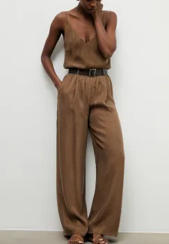 Answear.LAB pantaloni de dama din lyocell imagine