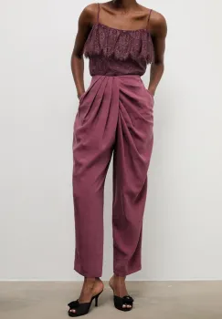 Answear.LAB pantaloni femei cu lyocell imagine