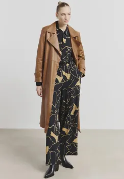 Answear Lab pantaloni femei, culoarea negru, lat, high waist imagine