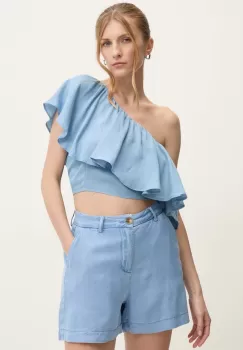 Answear Lab pantaloni scurti femei, neted, high waist imagine