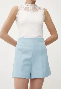 Answear Lab pantaloni scurti femei, neted, high waist imagine