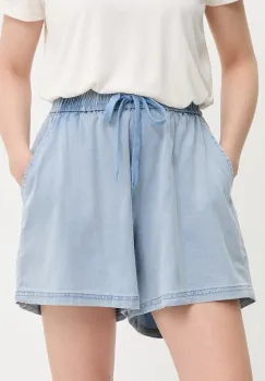 Answear Lab pantaloni scurti neted, high waist imagine