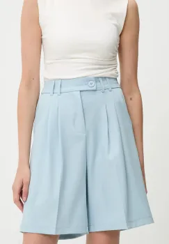 Answear Lab pantaloni scurti neted, high waist imagine