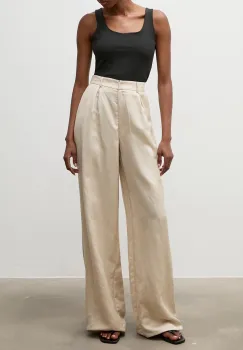 Answear.LAB pantaloni straight pentru femei din in imagine