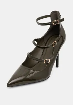 Answear Lab pantofi cu toc culoarea verde imagine