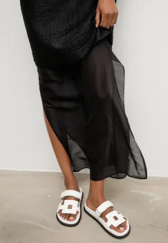 Answear.LAB papuci cu toc plat pentru femei, din piele imagine