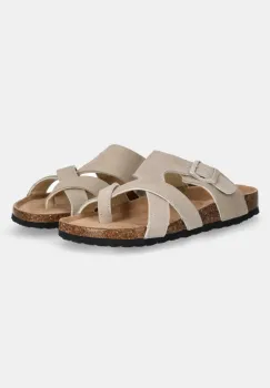 Answear Lab papuci din piele femei, culoarea bej imagine