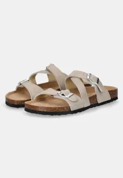 Answear Lab papuci din piele femei, culoarea bej imagine