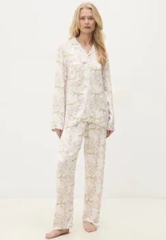 Answear Lab pijama femei, culoarea alb imagine