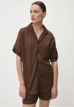 Answear Lab pijama femei, culoarea maro imagine