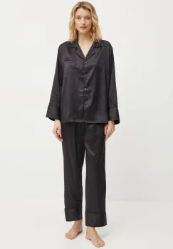 Answear Lab pijama femei, culoarea negru imagine