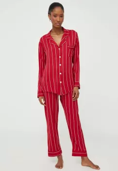 Answear Lab pijama femei, culoarea rosu imagine